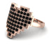 Full Heart Black Diamond Ring - Zara No. 8 image 1