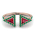 Triangle Ruby Open Ring - Nevaeh No. 26 image 1