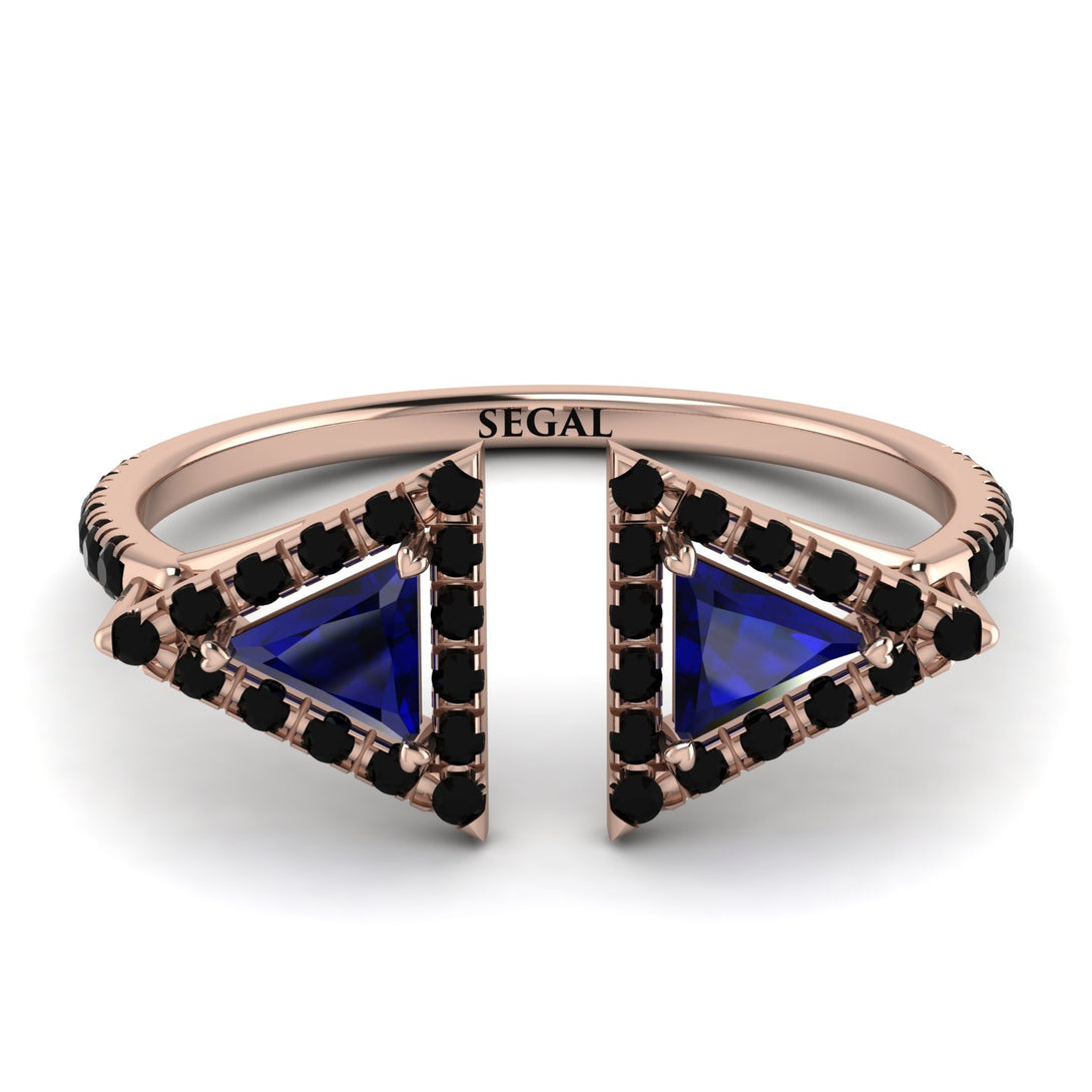 Triangle Sapphire Open Ring - Nevaeh No. 44