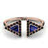 Triangle Sapphire Open Ring - Nevaeh No. 44 image 1
