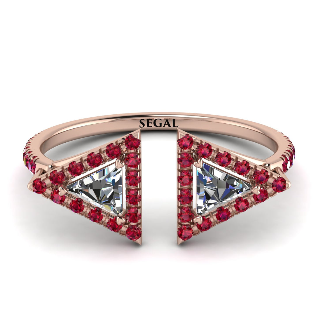 Triangle Diamond Open Ring - Nevaeh No. 47