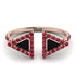 Triangle Black Diamond Open Ring - Nevaeh No. 53 image 1