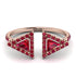 Triangle Ruby Open Ring - Nevaeh No. 56 image 1