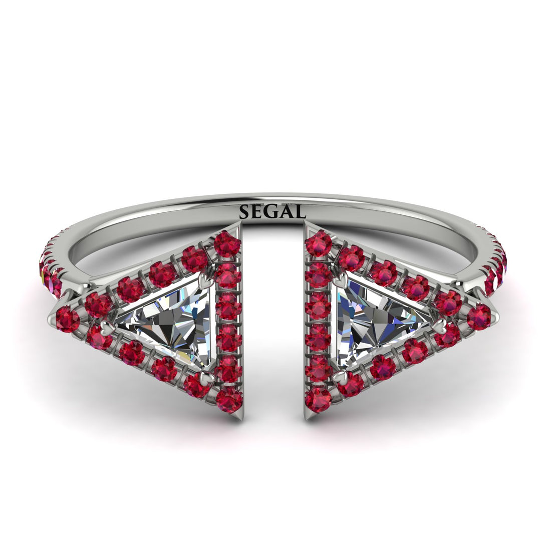 Triangle Diamond Open Ring - Nevaeh No. 48