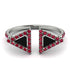 Triangle Black Diamond Open Ring - Nevaeh No. 54 image 1