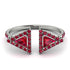 Triangle Ruby Open Ring - Nevaeh No. 57 image 1