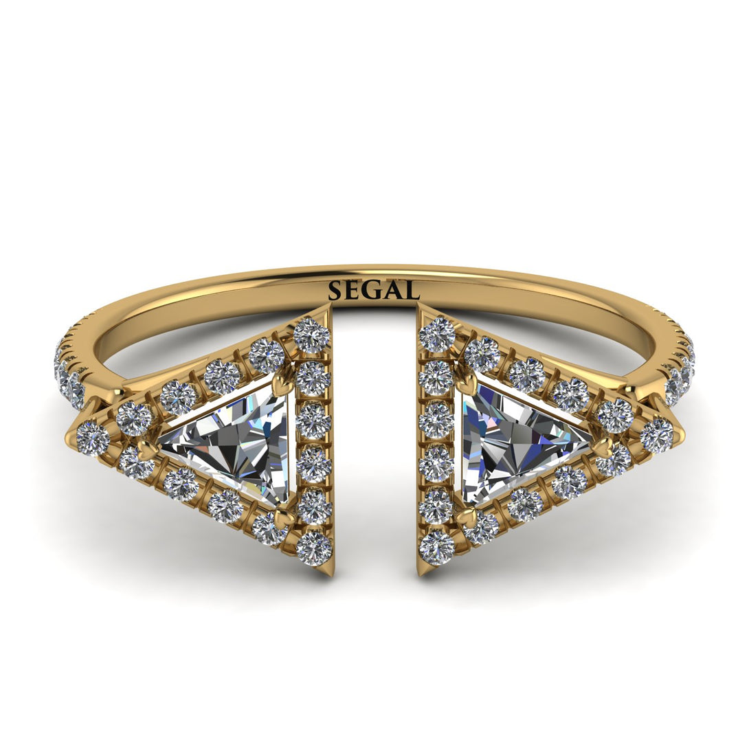 Triangle Diamond Open Ring - Nevaeh No. 1
