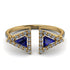 Triangle Sapphire Open Ring - Nevaeh No. 13 image 1