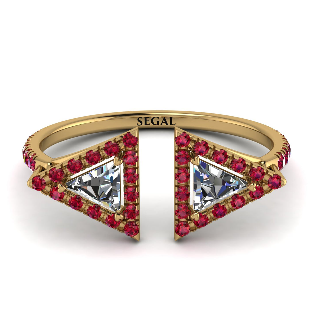 Triangle Diamond Open Ring - Nevaeh No. 46