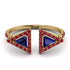 Triangle Sapphire Open Ring - Nevaeh No. 58 image 1