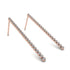 Stud Long Bezel Diamond Earrings - Salma No. 2 image 1