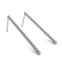 Stud Long Bezel Diamond Earrings - Salma No. 3 image 1