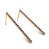 Stud Long Bezel Sapphire Earrings - Salma No. 13 image 1