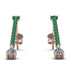 Hanging Oval Diamond Earrings - Tatiana No. 5 image 1