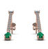 Hanging Oval Emerald Earrings - Tatiana No. 17 image 1