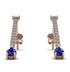 Hanging Oval Sapphire Earrings - Tatiana No. 62 image 1