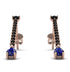 Hanging Oval Sapphire Earrings - Tatiana No. 68 image 1