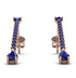 Hanging Oval Sapphire Earrings - Tatiana No. 74 image 1