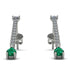 Hanging Oval Emerald Earrings - Tatiana No. 18 image 1