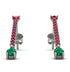 Hanging Oval Emerald Earrings - Tatiana No. 27 image 1