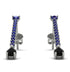 Hanging Oval Black Diamond Earrings - Tatiana No. 45 image 1