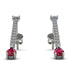 Hanging Oval Ruby Earrings - Tatiana No. 48 image 1