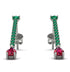 Hanging Oval Ruby Earrings - Tatiana No. 51 image 1