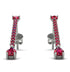 Hanging Oval Ruby Earrings - Tatiana No. 57 image 1