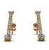 Hanging Oval Diamond Earrings - Tatiana No. 1 image 1