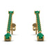 Hanging Oval Emerald Earrings - Tatiana No. 19 image 1