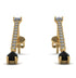 Hanging Oval Black Diamond Earrings - Tatiana No. 31 image 1