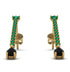 Hanging Oval Black Diamond Earrings - Tatiana No. 34 image 1