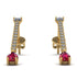 Hanging Oval Ruby Earrings - Tatiana No. 46 image 1