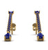 Hanging Oval Sapphire Earrings - Tatiana No. 73 image 1