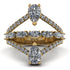 Symmetrical Twist Shank Pear Diamond Ring - Eliza No. 1 image 1