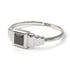 Geometric Princess Cut Black Diamond Ring - Everleigh No. 9 image 6