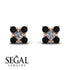 Geometrical 5 Diamonds Stud Earrings - Noa No. 32 image 9