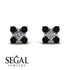 Geometrical 5 Diamonds Stud Earrings - Noa No. 33 image 9