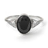 Geometrical Bezel Black Diamond Ring - Trinity No. 33 image 2