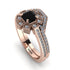 Geometrical Radiant Black Diamond Bridal Set - Jennifer No. 8 image 1