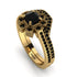 Geometrical Radiant Black Diamond Bridal Set - Jennifer No. 37 image 1