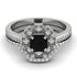 Geometrical Radiant Black Diamond Bridal Set - Jennifer No. 9 image 2