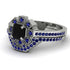 Geometrical Radiant Black Diamond Bridal Set - Jennifer No. 69 image 3