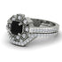 Geometrical Radiant Black Diamond Bridal Set - Jennifer No. 9 image 3