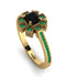 Geometrical Radiant Black Diamond Engagement Ring - Jennifer No. 22 image 1