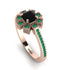 Geometrical Radiant Black Diamond Engagement Ring - Jennifer No. 23 image 1