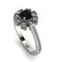 Geometrical Radiant Black Diamond Engagement Ring - Jennifer No. 9 image 1