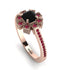 Geometrical Radiant Black Diamond Engagement Ring - Jennifer No. 53 image 1