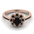 Geometrical Radiant Black Diamond Engagement Ring - Jennifer No. 38 image 2
