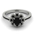 Geometrical Radiant Black Diamond Engagement Ring - Jennifer No. 39 image 2